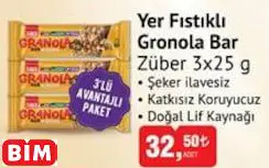 ZÜBER YER FISTIKLI GRONOLA BAR
